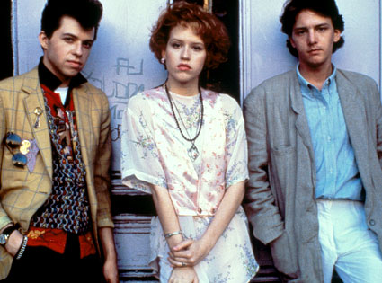 Jon Cryer, Molly Ringwald, Andrew McCarthy, Pretty in Pink Jon Cryer, Molly Ringwald, Andrew McCarthy, Pretty in Pink
